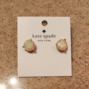 Kate Spade Iridescent Gold Stud Earrings